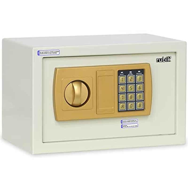 Rubik 20x31x20cm Off White Safe Box with Digital Pin Code, ?RB-20E3-WHT