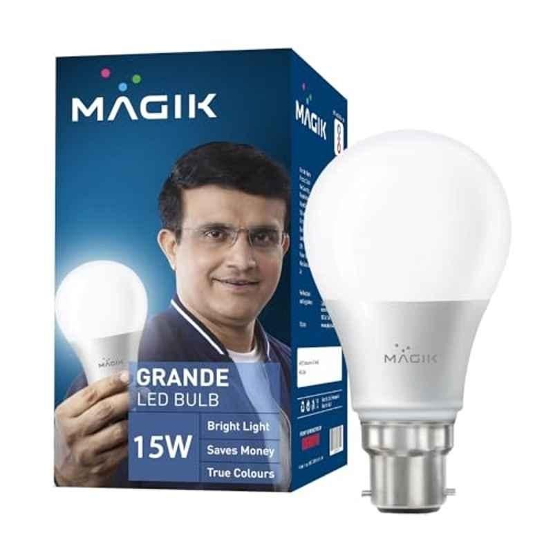 Magik Grande 15W 6500K B22 Cool White LED Bulb, LUGR015CP4172