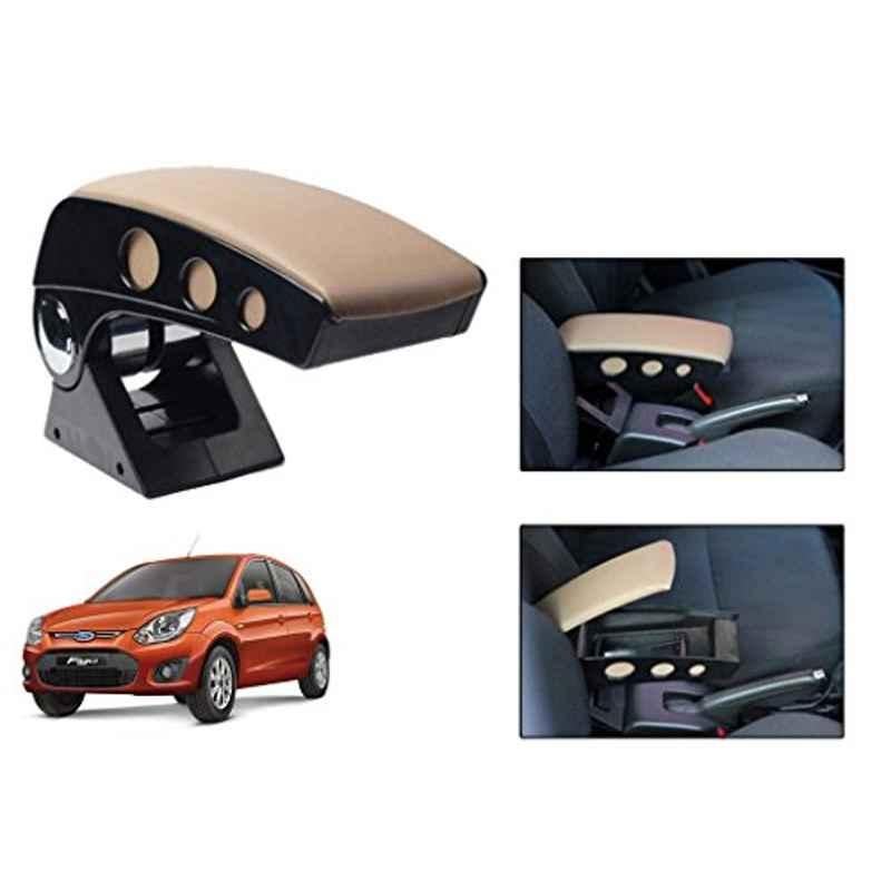 Kozdiko Beige Chrome Finish Car Armrest for Honda Mobilio