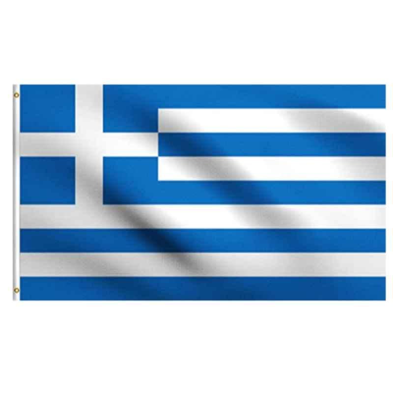 DMSE 2x3ft Polyester 100D Flag UV Resistant Greece Greek National Flag