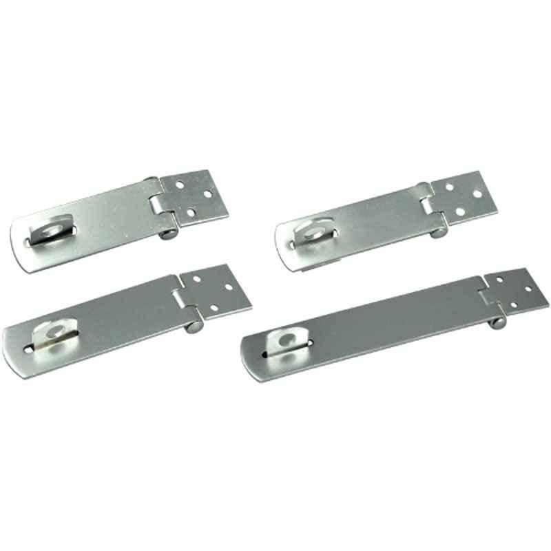 Robustline 5 inch Aluminium Padlock Hasp & Staple with Screws for Door Cabinet Drawer (Pack of 2)