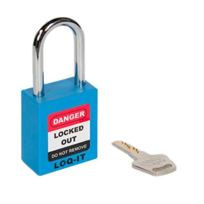 LOQ-IT 20mm Nylon Blue Safety Lockout Padlock, PD-LQBLKDS38