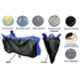 Riderscart Polyester Black & Blue Waterproof Two Wheeler Body Cover with Storage Bag for KTM RC 125