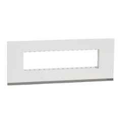 Schneider Electric Unica Pure Plastic Surround Grid Plate, UNSCP8ML_WE (Pack of 5)