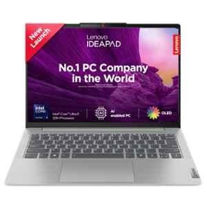 Lenovo IdeaPad Slim 5 14IMH9 Cloud Grey Laptop with Intel Core Ultra 5-125H/16GB/1TB SSD/400Nits/Office 21/FHD+IR Camera/Alexa/3 Month GamePass/Built-in AI/Windows 11 Home & 14 inch WUXGA-OLED Display, 83DA003GIN