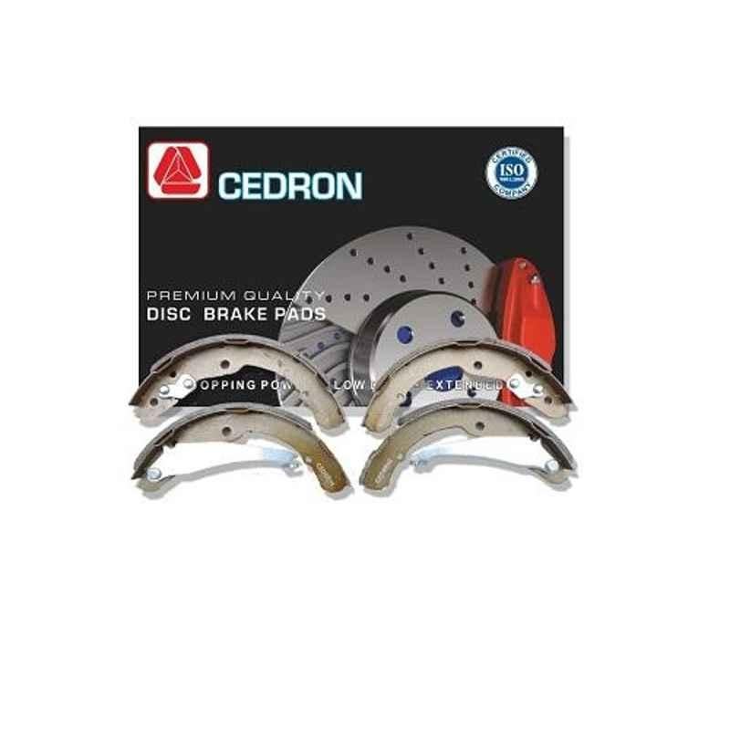 Cedron 4 Pcs L.S-208 Rear Brake Shoes Set for Mahindra Kuv 100, 0601BAA0029KT