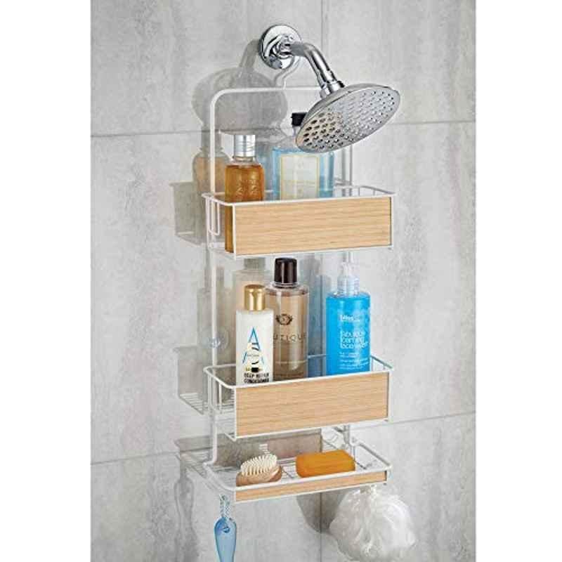 iDesign Wooden Bathroom Shower Caddy, 90770