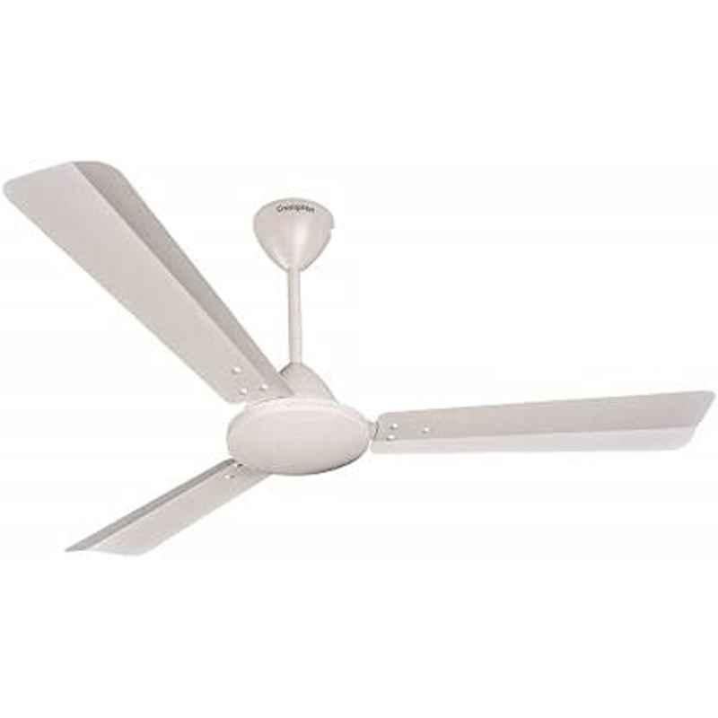 Crompton Jura Prime 55W 380rpm Conch Cream 3 Blade Ceiling Fan, CFHSJURAD48CCR1Z, Sweep: 1200 mm