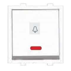 Greatwhite Fiana 10A White Push Bell With LED, 20212-Wh (Pack of 10)