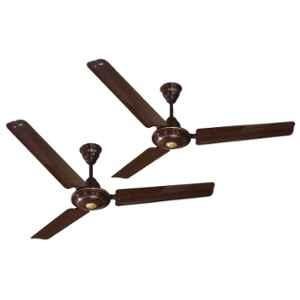 Activa Apsara 50W 390rpm 3 Blade Brown Ceiling Fan with 2 Years Warranty Sweep: 1200 mm (Pack of 2)