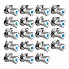 Fastgear Triangle Stainless Steel Silver Chrome Finish Angle Valve, FG2488 (Pack of 19)