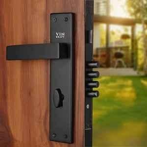 VIN KRAFT 10 inch 60mm Stainless Steel Black Oxide Mortise Door Lock Handle Set with 3 Keys, VK003-10CY-OSK-BLACK