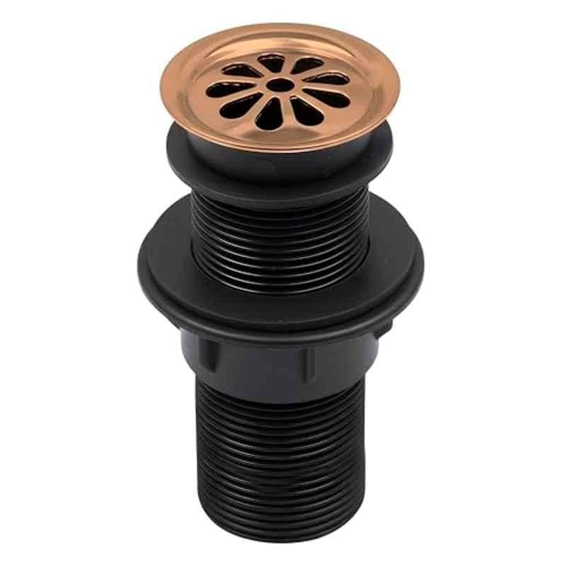 Plantex 6 inch Brass & Nylon Rose Gold Full Thread Waste Coupling for Wash Basin/Coupling for Sink, BH-1116