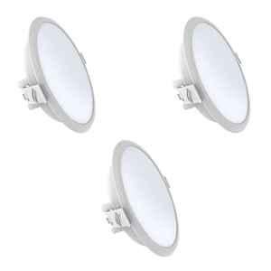 Fybros Cube 15W Polycarbonate Warm White Round Sleek LED Panel Light, FLS5171C (Pack of 3)