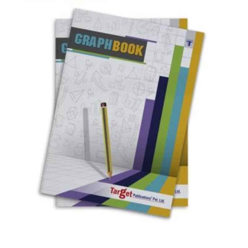 Target Publications A4 56 Pages Green & White Ruled Graph Book (Pack of 12)