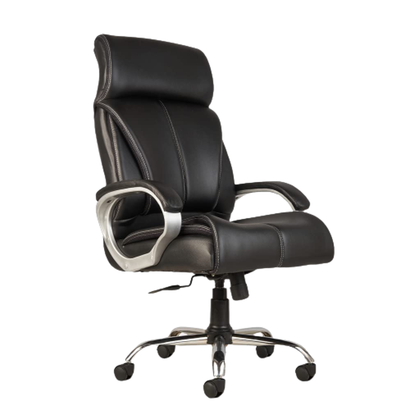 YTT Oxford Leatherette Black Ergonomic High Back Revolving Desk Office Chair