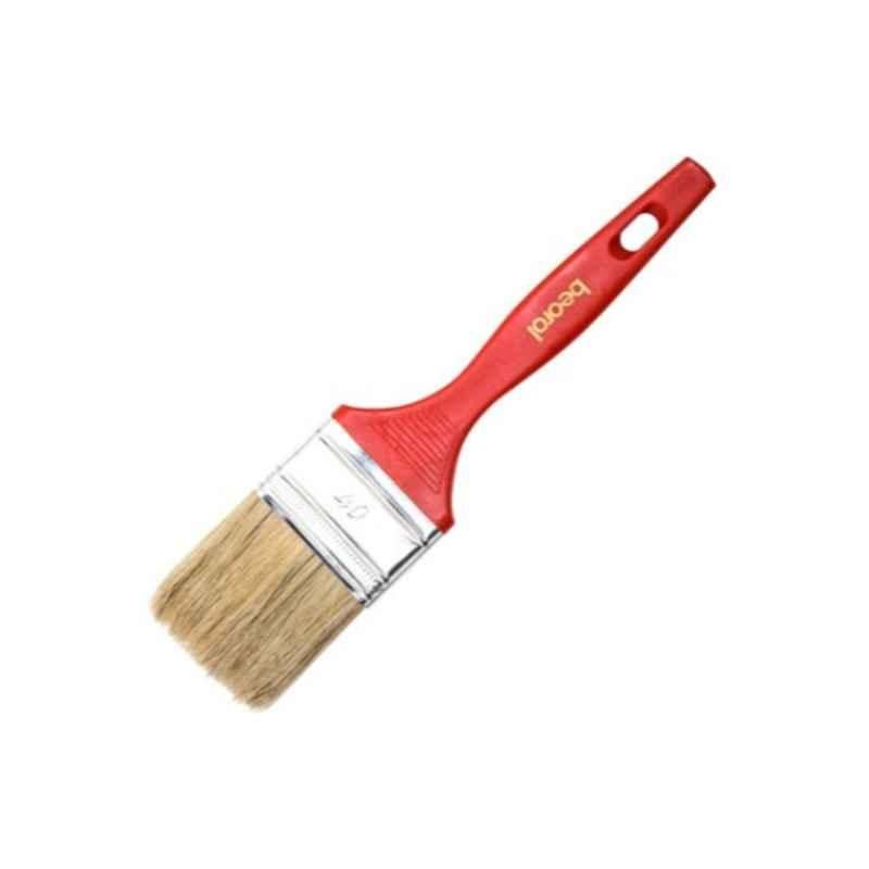 Beorol 40x9mm Red, Silver & Brown Lacquer Paint Brush, LC40