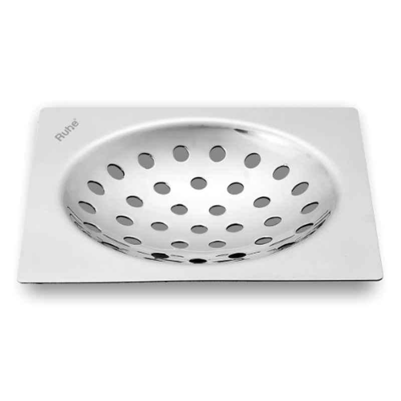 Buy Ruhe 6x6 inch Stainless Steel Glossy Finish One Square Flat ...