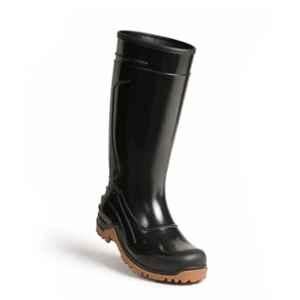 Hillson Plus HP 01 15 inch PVC Black & Tan Gumboot, Size: 10