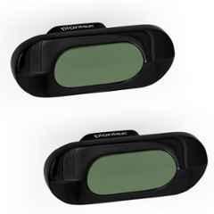 Plantex Knobs for Drawer/Drawer Knobs/Oval Knob for Cabinets/Drawer Handle/Pull-Push Knob for Kitchen/Bedroom Drawers (Pack of 2) SH-432, DC-Black & Green