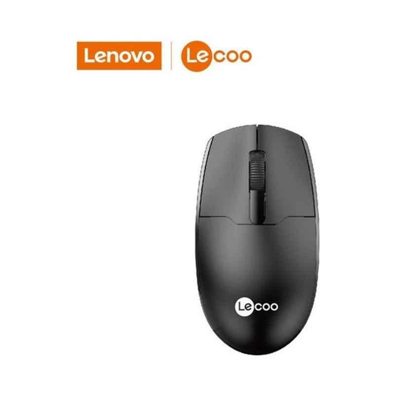 Lenovo Black Wireless Optical Mouse, WS204