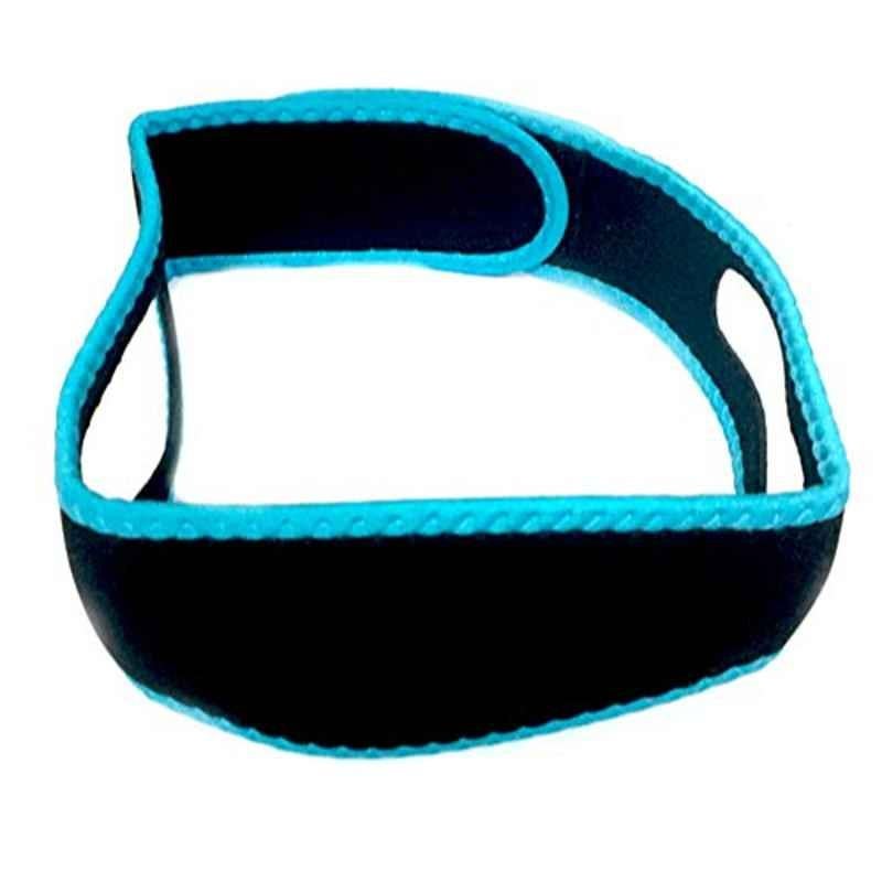 Rubik Sky Blue Adjustable Anti Snoring Chin Strap Belt