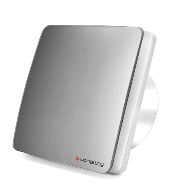 Longway FreshX 6 inch 22W Plastic Silver Exhaust Fan with Powerful Motor & 2 Years Warranty, Sweep: 150mm