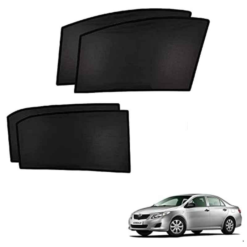 Kozdiko 4 Pcs Custom Fit Non Magnetic Curtains Mesh Car Sun Shade Set for Toyota Old Corolla