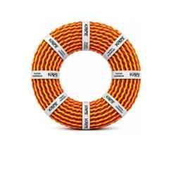 CabONE 10/76 Red & Yellow 2 Core PVC Insulated Twisted Flexible Aluminium Cable, Length: 90 m