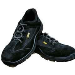 Jama Abilene Leather Steel Toe Black Safety Shoes with PU Sole, JB-163, Size: 9