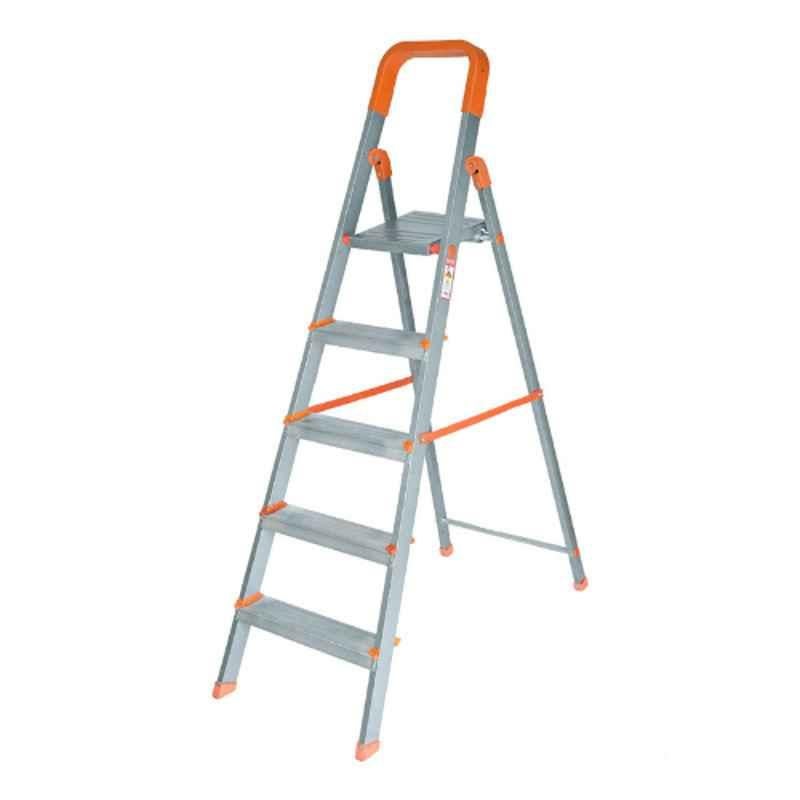 Champion 5 Step 150kg Aluminium Orange Scratch Resistance Ladder with Platform