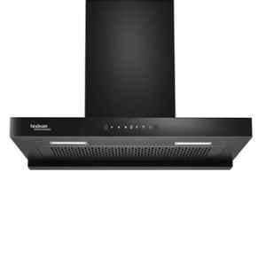 Hindware Regina 75cm Black Auto-Clean Filterless Wall Mounted Kitchen Chimney with 2 Years Warranty