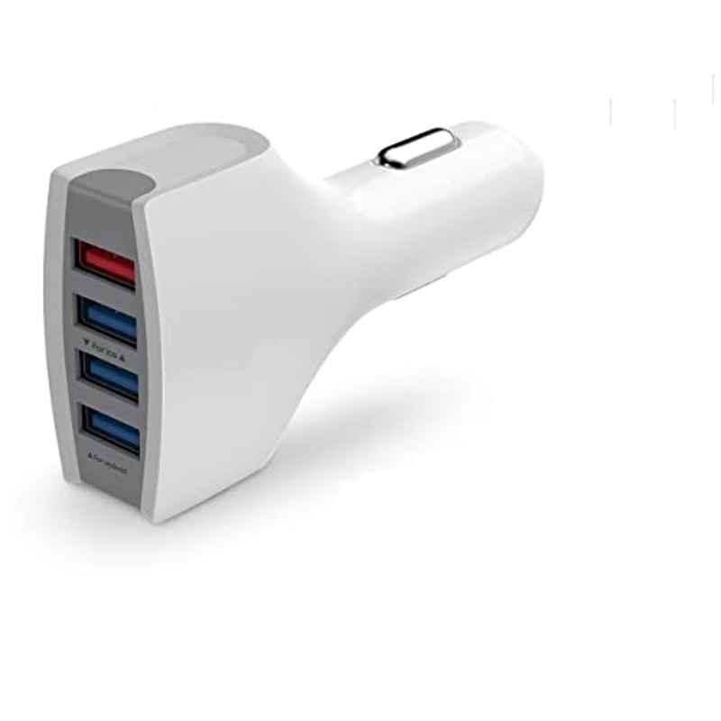Kozdiko 36W 4.1 White USB Car Fast Charger with 4 Ports for Maruti Suzuki Eeco