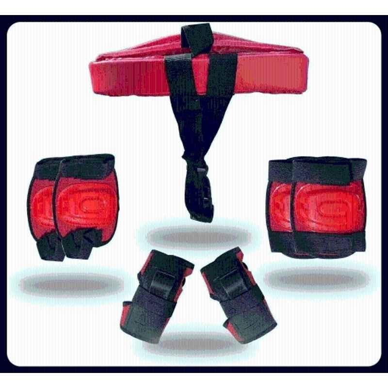 RB International Plastic & EVA Foam Red Skating Kit Premiumm-252 Skating Kit