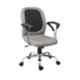 Da Urban Lilyanna 18.5x20.5x37.5 inch Grey & Black Medium Back Revolving Chair, DU-236
