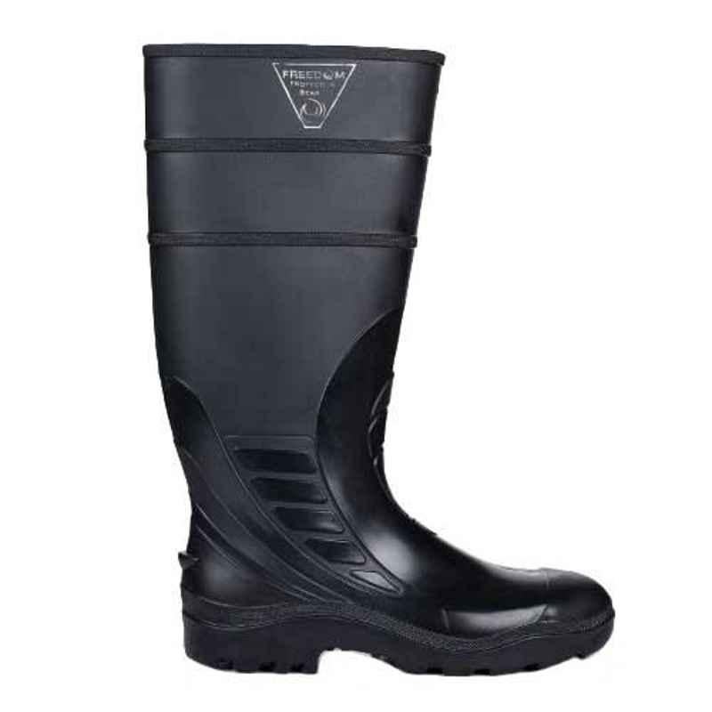 Liberty Freedom Skinsafe-E Rubber Black Safety Work Gumboots, Size: 11