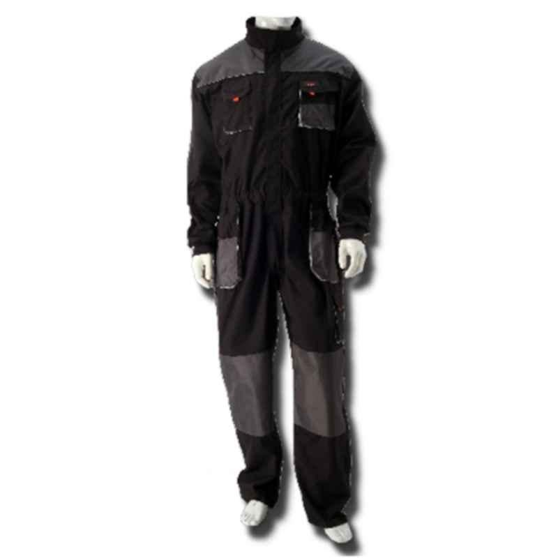 Taha Safety Polyester & Cotton Grey Coverall Size: XL