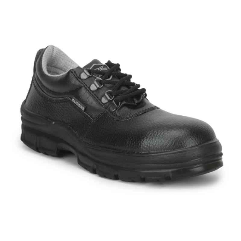 Liberty Gliders ROUGHTER-S Leather Steel Toe Black Work Safety Shoes, LIB-RTR-S, Size: 7