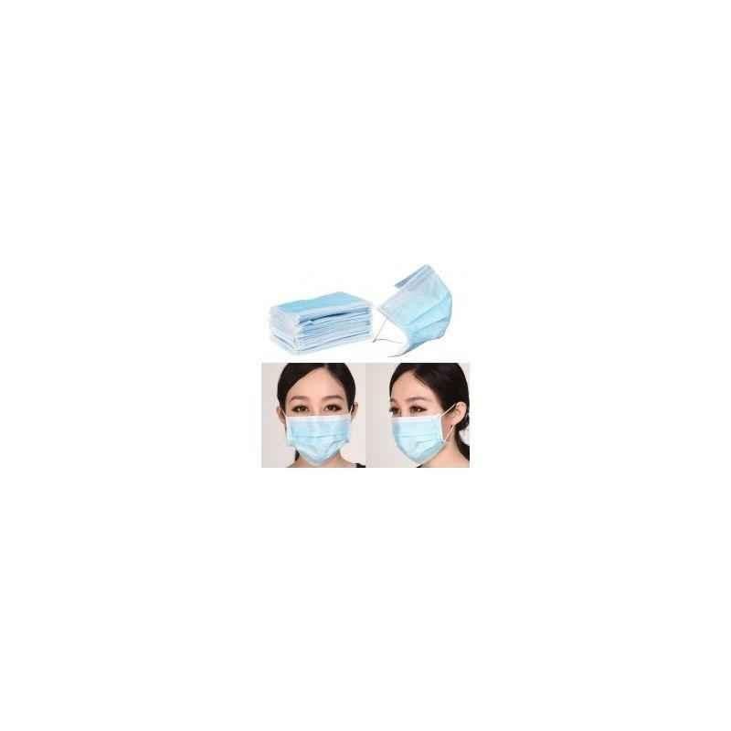 Max Pluss 3-Ply Disposable Face Masks and Respirator (Pack of 100)