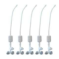 Agriansh 4 Way Irrigation Fogger Sprayer System Assembly Unit with Check Valve for Garden, Farm, Agriculture & Poultry Farm (Pack of 5)