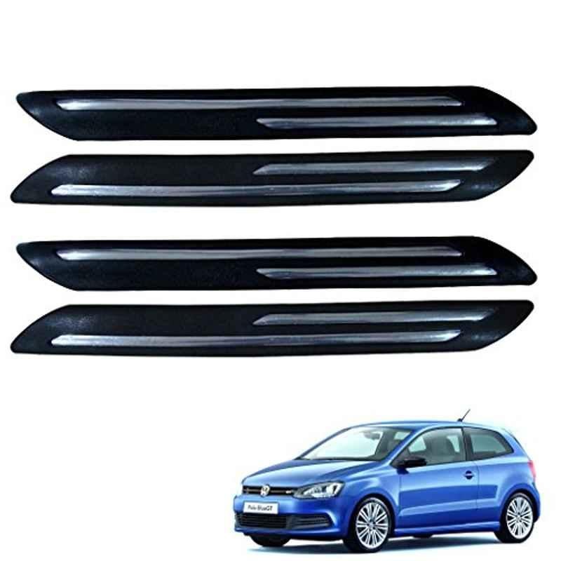 Kozdiko 4 Pcs Double Chrome Bumper Protector Set for Volkswagen Polo GT