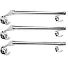 Zesta 24 inch Stainless Steel Chrome Finish Towel Bar (Pack of 3)