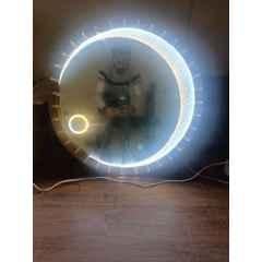 Plantex LED Bathroom Mirror with 3 Tone/Designer Mirror for Living Room/Bedroom/Dressing Room Round Shape HM-007, 18x24 inch