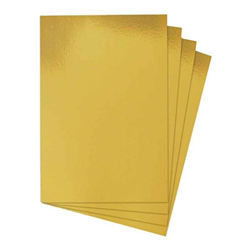 25Pcs A4 220 GSM Foil Gold Card Sheet Set, HCP109