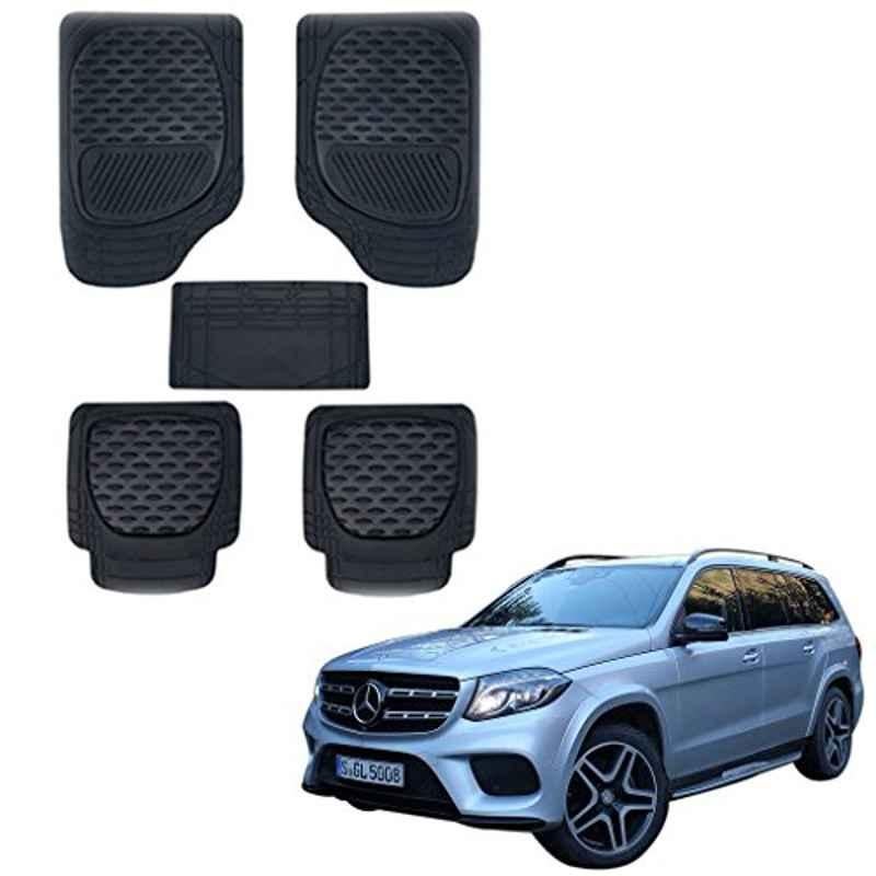 Kozdiko 6255TW 5 Pcs PVC & Rubber Black Car Mat Set for Mercedes Benz NA