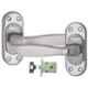 Atom Panda-Bl Stainless Steel Mortise Door Handle with Baby Latch Lock