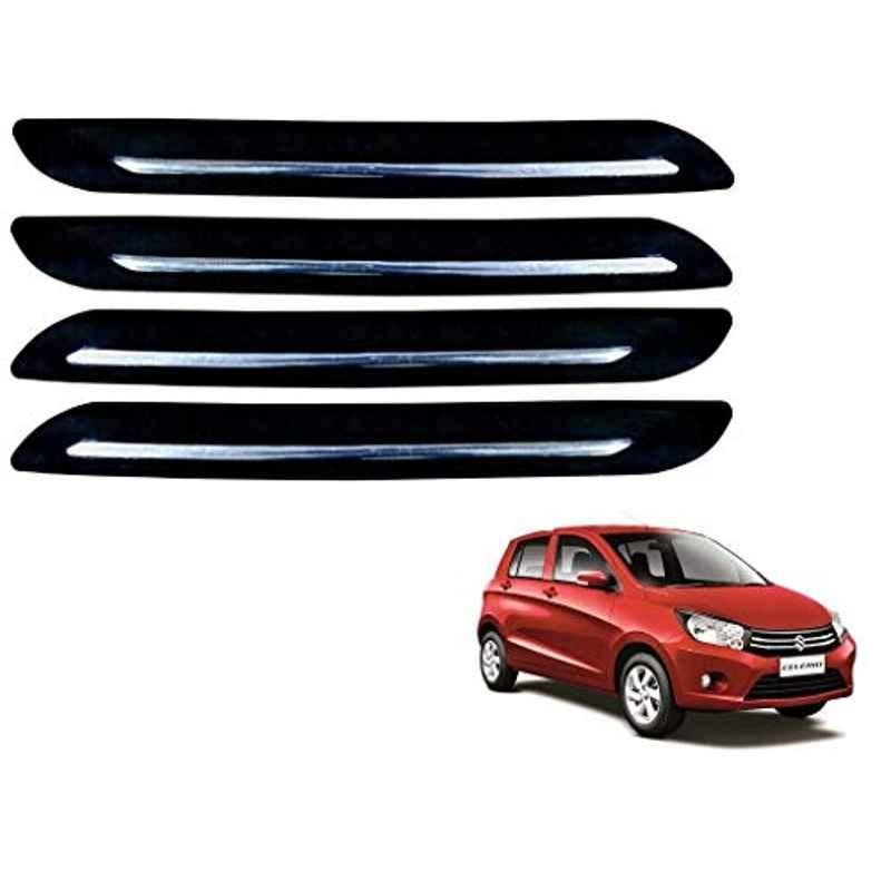 Kozdiko 4 Pcs Single Chrome Bumper Protector Set for Maruti Suzuki Celerio
