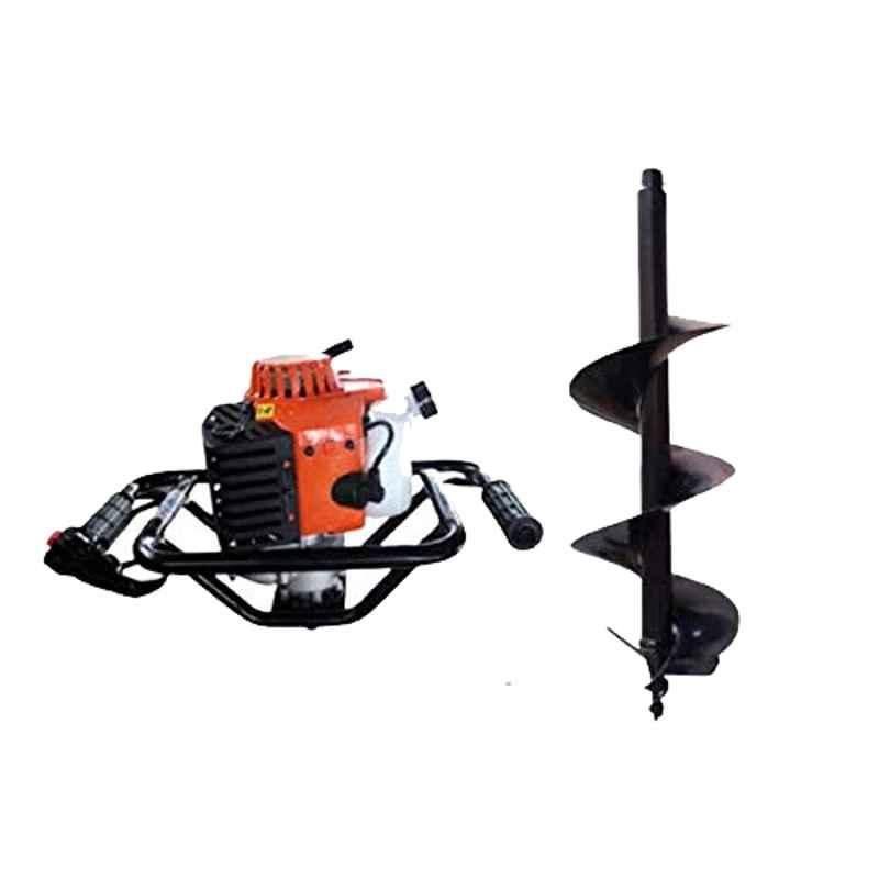 Kanak 2.5kW 82CC Heavy Duty Drill Hole Earth Auger with 6 inch Drill