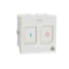 Schneider Electric Unica Pure 2 Module Polar White Motor Starter, UNSMTSTART2M_WE (Pack of 10)