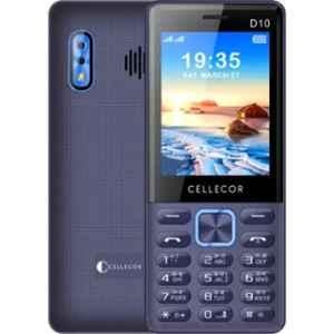 Cellecor D10 2.8 inch 2750mAh Blue Dual Sim Feature Phone